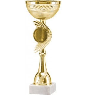 Puchar metalowy złoty 9012 - 23 cm