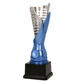 Puchar niebiesko-srebrny SAURON 9089 - 28 cm
