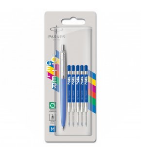 Długopis Parker Jotter  niebieski CT + 5 wkładów