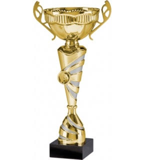 Puchar metalowy złoto-srebrny 7105 - 33,5 cm
