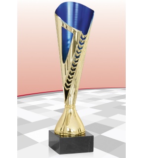 Puchar złoto-niebieski PROMO 1181 - 32 cm
