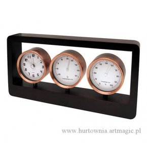 Stacja pogody - zegar, higrometr, termometr - 03016