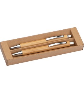Zestaw piśmienniczy bambusowy - 12575